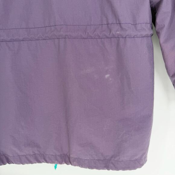 Vtg 90s Eddie Bauer Hooded Nylon Windbreaker Rain Jacket Mens Small - Picture 10 of 16